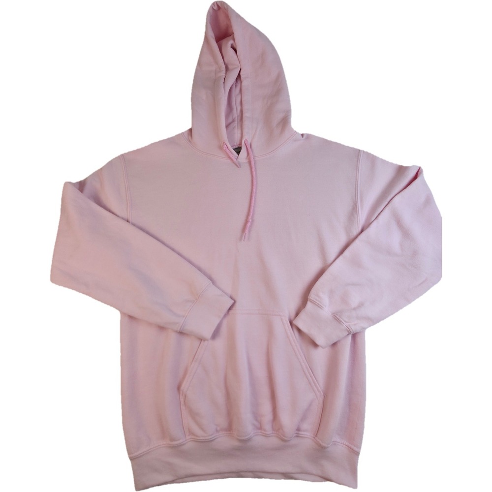 Gildan Hoodie Unisex S Pink I'm Here I'm Awake Graphic Excellent